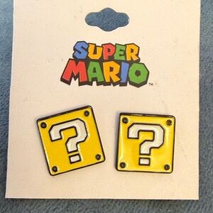 Nintendo Super Mario Yellow Block Earrings